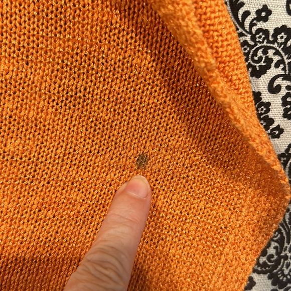 Pendleton Cardigan Petite Medium Orange Vintage small - Picture 3 of 5